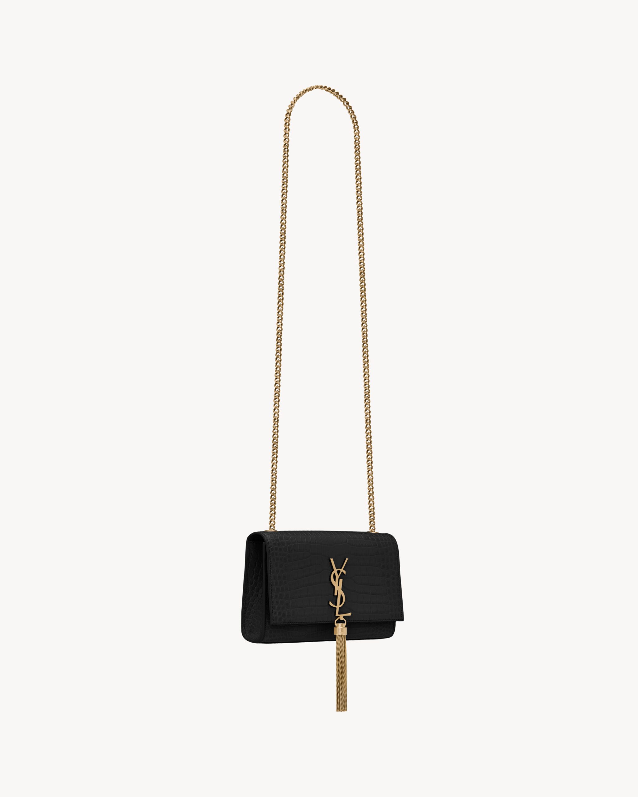 YSL KATE SMALL TASSEL IN CROCODILE-EMBOSSED LEATHER - Image 2